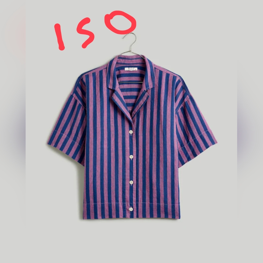ISO Madewell Camp Shirt in Dusty Twilight XS